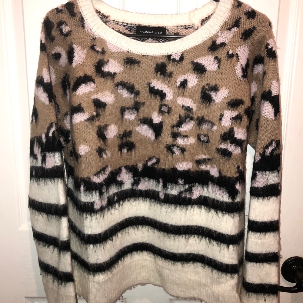 Animal print sweater